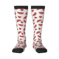 thumbnail image 2 of Lsque Hand Drawn Watermelon Printed Crew Socks Men's Women's LightWeight Thin Casual Calf Socks ,Knee High Socks,Cotton Socks, 2 of 9