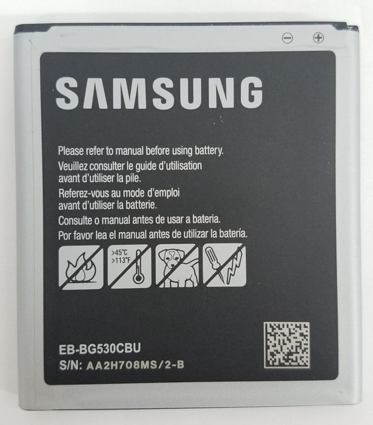 Samsung Galaxy J5 2016 Grand Prime OEM Cell Phone Battery EB-BG530CBU 2600mAh, 3.8V Li-ion - Walmart.com