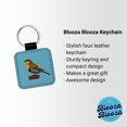 thumbnail image 2 of Canary Yellow Bird Faux Leather Square Keychain, 2 of 7