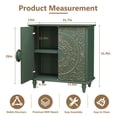 thumbnail image 7 of HLR 32" W Mid Century Modern Accent Cabinet with 2 Doors, Sideboard Buffet with Storage, Green., 7 of 7