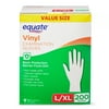 Equate Vinyl Disposable Gloves, L/XL, 200 Count
