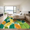 thumbnail image 3 of ODIKA 3'x5' Machine Washable Non-Slip Area Rug, Abstract Green High Traffic Rug, Green, 1050360, 3 of 7