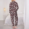 thumbnail image 6 of Goofa French Bulldog1 Printed Women’s 2 Piece Pajama Set Super,Pajamas Women's Long Sleeve Sleepwear Soft Button Down Loungewear Pjs Lounge Set Nightwear-X-Large, 6 of 9