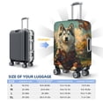 thumbnail image 4 of Fotbe Forest Maple Leaf Husky Funda Protectora para Equipaje, Antirrayones y Resistente a la Suciedad, Compatible con Maletas de 18 a 32 Pulgadas-Large, 4 of 7
