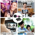 thumbnail image 5 of Mini Microphone Portable, Microphone Vocal Bleu pour Chanter avec Écouteurs, Support de Micro et Couverture, Lot de 2, 5 of 5