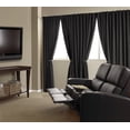 thumbnail image 5 of Eclipse Absolute Zero Velvet 100% Solid Blackout Home Theater Curtain Panel, Black, 50x84, 5 of 7