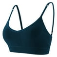 thumbnail image 2 of Blmnix High Support Bra for Women No Underwire Cami Bralettes Bralette Spaghetti Straps Green Wireless Bras for Women, 2 of 5