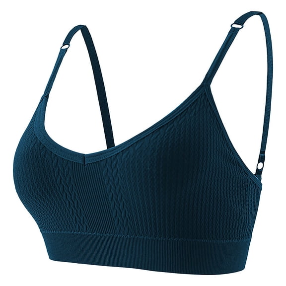 Cavosen Back Smoothing Bras for Women Plus Size Wireless Bras Push Up Lightly Padded Stretch Bralettes Spaghetti Strap Casual Underwear