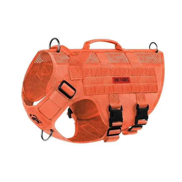 Arnés para perros OneTigris Mesh Tactical, sin tirones, para perros grandes