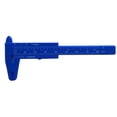 thumbnail image 1 of 80mm Mini Plastic Sliding Vernier Caliper Button Jewelry Size Gauge Measure Tool (Dark Blue), 1 of 7