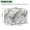 thumbnail image 6 of ZIATUBLES White Gray Marble Print Juice Extractor Cover Dustproof Kitchen Appliance Cover Anti-Splash Stain Resistant Canvas Blender Dust Cover Protector for Countertop, 17 "W x 11 "D x 15 "H, 6 of 7