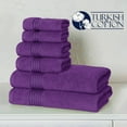 thumbnail image 5 of 100% Cotton Luxury Bathroom Towels Set, Quick Dry,, Purple, 5 of 7