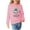Pink, variant on Little Girl Sweatshirts Size 6 Fashion Graphic Long Sleeve Casual Cotton Shirt 3-11T Kids Fall Pullover Top, Beige, 4 Years