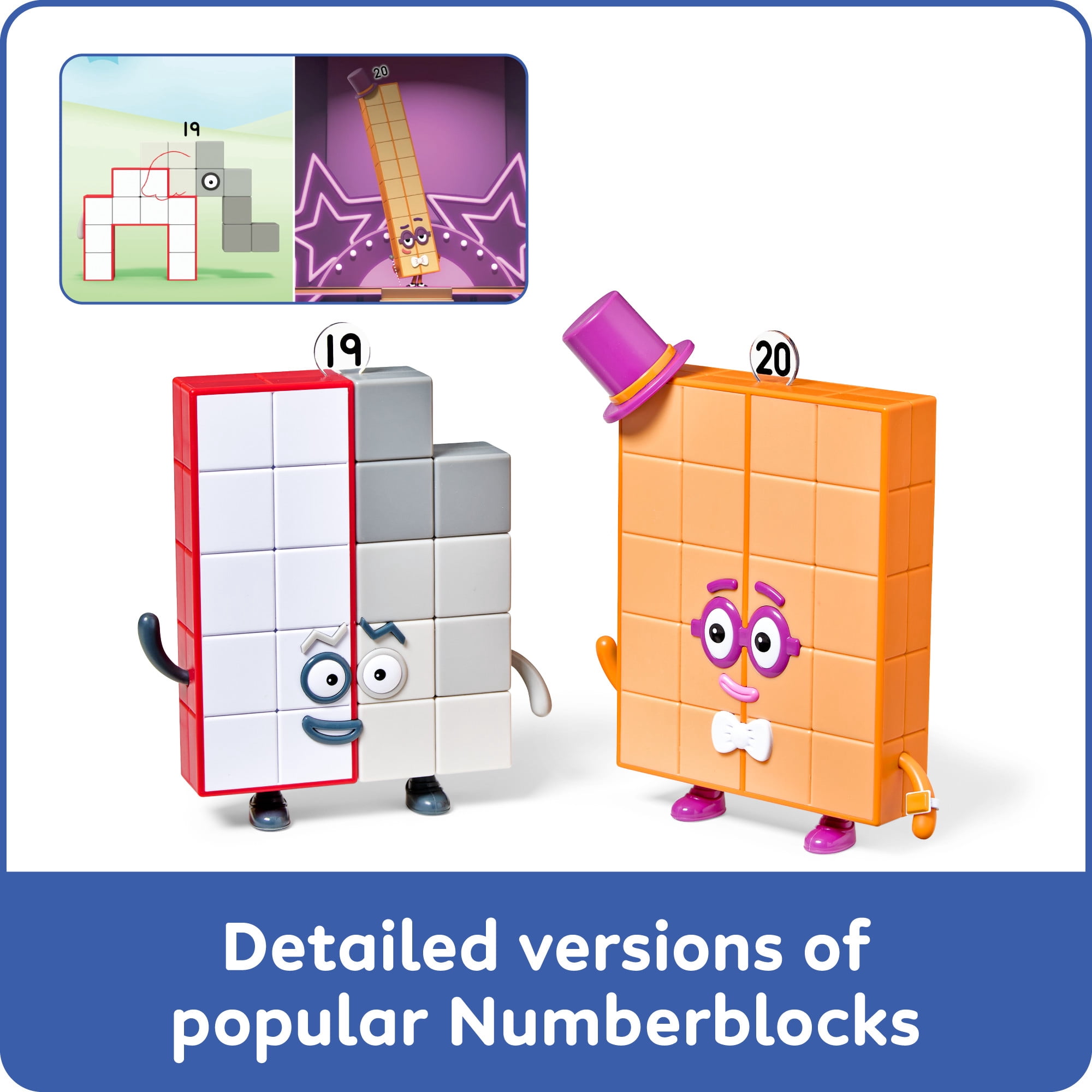 hand2mind Numberblocks Friends Nineteen and Twenty Figure pack, 3+