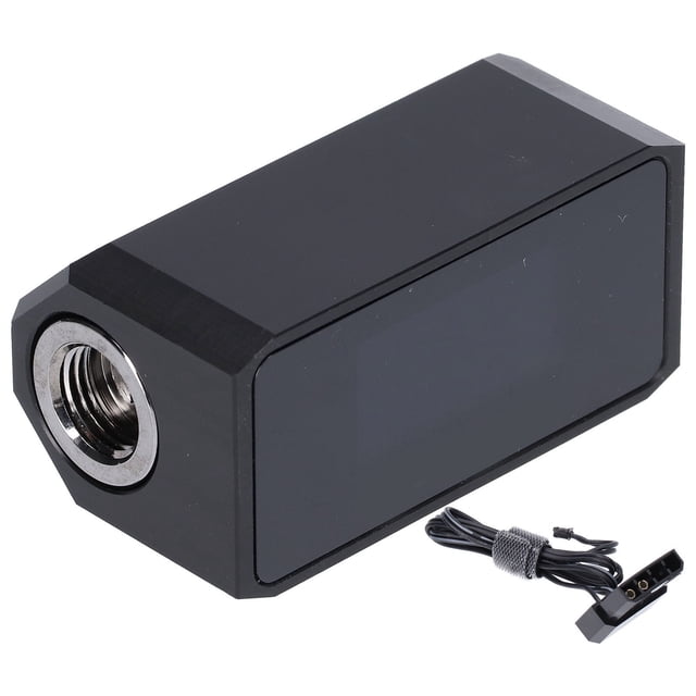 Sistema de refrigeración por agua alarma pantalla Digital OLED medidor de flujo termómetro medidor de flujo 3 en 1 pantalla de temperatura de PC