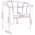 thumbnail image 4 of vidaXL Tub Chair Brown Faux Leather, 4 of 5