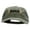 Olive, variant on Rock Symbol Embroidered Washed Cotton Brass Buckle Cap - Olive OSFM