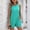 Turquoise, variant on Women's Jumpsuits 2026 Casual Solid Summer Romper Sleeveless Crewneck Short Pants Romper with Pockets - Summer Romper Short Jumpsuits Wide Leg Overalls Casual Beach Vacation Outfits Beige L