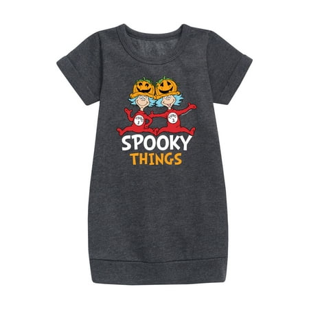 

Dr. Seuss - Spooky Things - Toddler And Youth Girls Fleece Dress