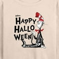 thumbnail image 3 of Dr. Seuss - Happy Halloween Skeleton Cat - Women's Lightweight French Terry Long Sleeve Shirt, 3 of 6