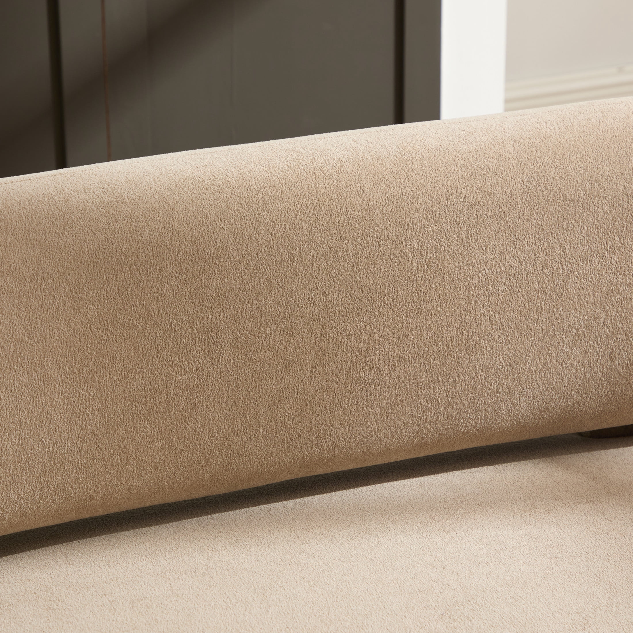 Christopher Knight Home 66" Modern Curved Velvet Sofa with Oval Back for Living Room, 3 Seats, Nomad