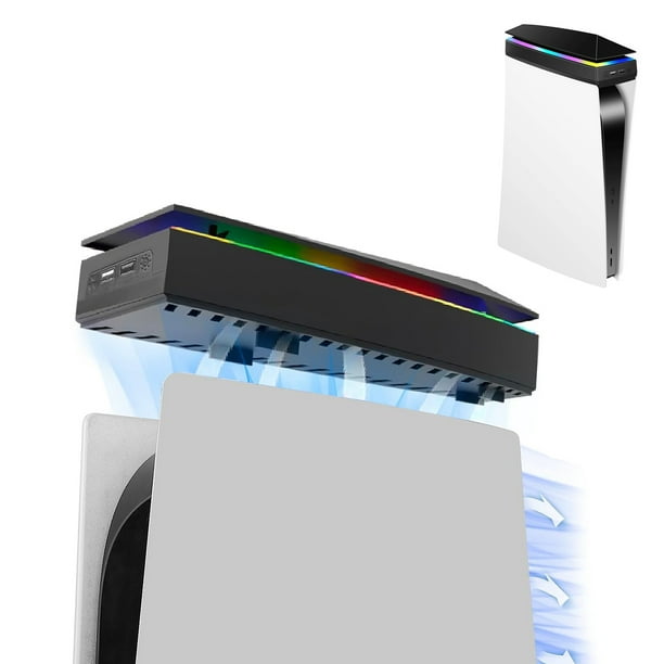 Prociv Upgraded Upper RGB Cooling Fan for PS5, Top Cooling System
