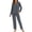 Dark Gray, variant on GEX Womens Bamboo Viscose Pajamas Super Buttery Soft 2 Piece PJ Set Button Long Sleeve Sleepwear Set (Pink S)