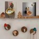 thumbnail image 2 of 4Pcs Wooden Mushroom Wall Hooks Coat Hangers Door Wall Screw Installation Storage Hooks, 2 of 5