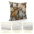 thumbnail image 4 of Throw Pillow Cover Calico Cute Cats Posing Doodle Lot Animal Hospital Back  Pillowcase Home Decorative Square Pillow Case Cushion Cover, 4 of 5