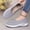 Gray, variant on Aobny Easy Spirit Shoes Shoes Women Walking Shoes Flatform Mesh Shoes Shoes Soft Toe Slip-On Round Toe Flat Heel White Womens Shoes Casual,Size 39