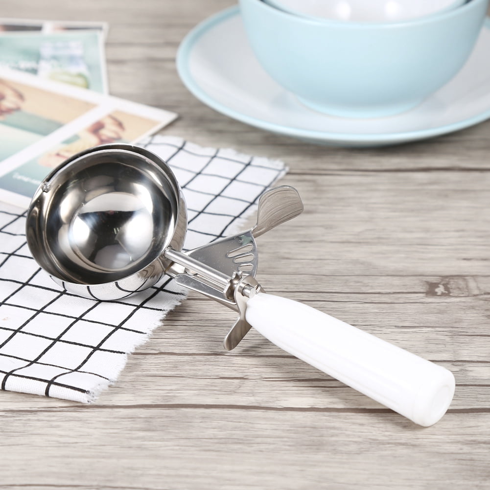 OTVIAP 1Pc Practical Stainless Steel Fruit Ice Cream Scoop Spoon with