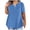 ZJ Dark Blue, variant on Plus Size T Shirts Women Color Block Gradient Print V Neck Top Shirt Short Sleeve Loose Blouse Plus Size Womens Tops Purple XXXXXL