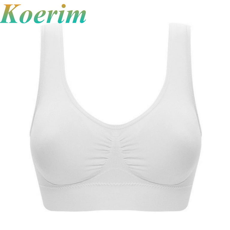 KOERIM Women's Seamless Comfortable Sports Bra with Removable Pads