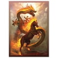 thumbnail image 2 of Dragon Shield / Pochettes d'Art Doubles Mates / Cheval de Feu / 100 Unités - Pochettes TCG Premium Lisses et Résistantes / Compatibles avec Pokemon, Flesh & Blood, One Piece et Magic : The Gathering, 2 of 2