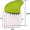 thumbnail image 2 of Crinkle Cutter Cutting Tool French Fry Slicer Potato Cutter Fruit Vegetable Wavy Chopper Knife Stainless Steel Random Color 1pcs, 2 of 4