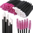 thumbnail image 1 of 200 cepillos de labio y espátula desechables de macara, aplicador de brillo labial para extensión de pestañas, kits de maquillaje Afortunado Sencillez, 1 of 4