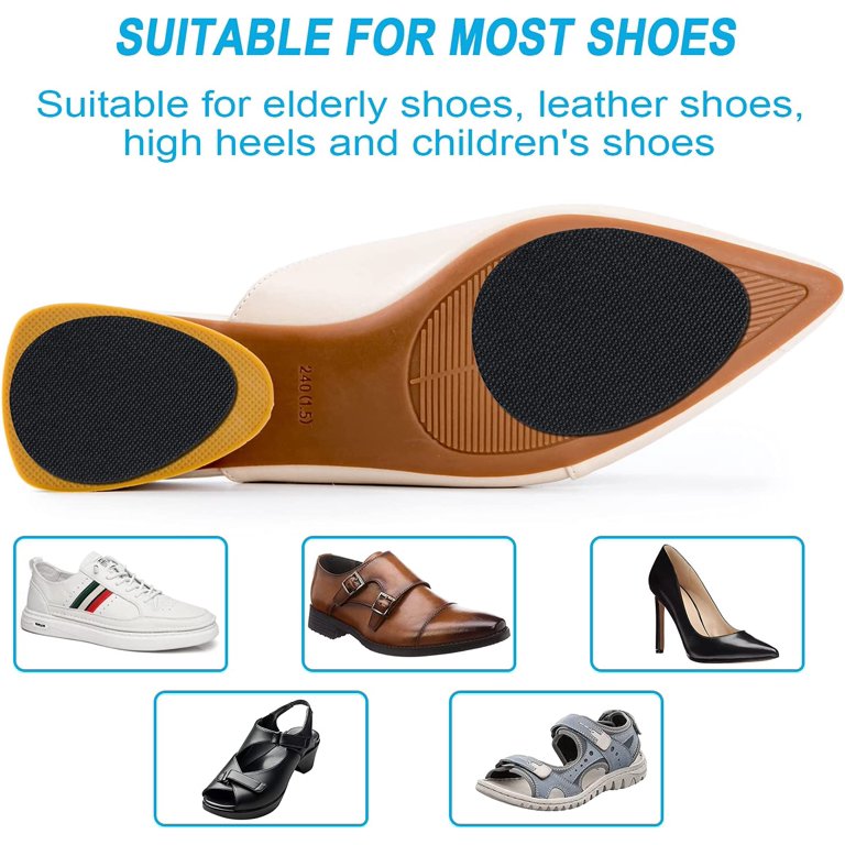  4Pairs Non Slip Shoe Pads Self-Adhesive Non Slip Pads for Shoes  for High Heel Shoes Noise Reduction Protection Sole : Health & Household