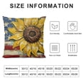 thumbnail image 5 of YINGXI Lumbar Decorative Throw Pillow Cover, Stars Stripes Decor, n Fall Home Decoration 12x12in, 5 of 5