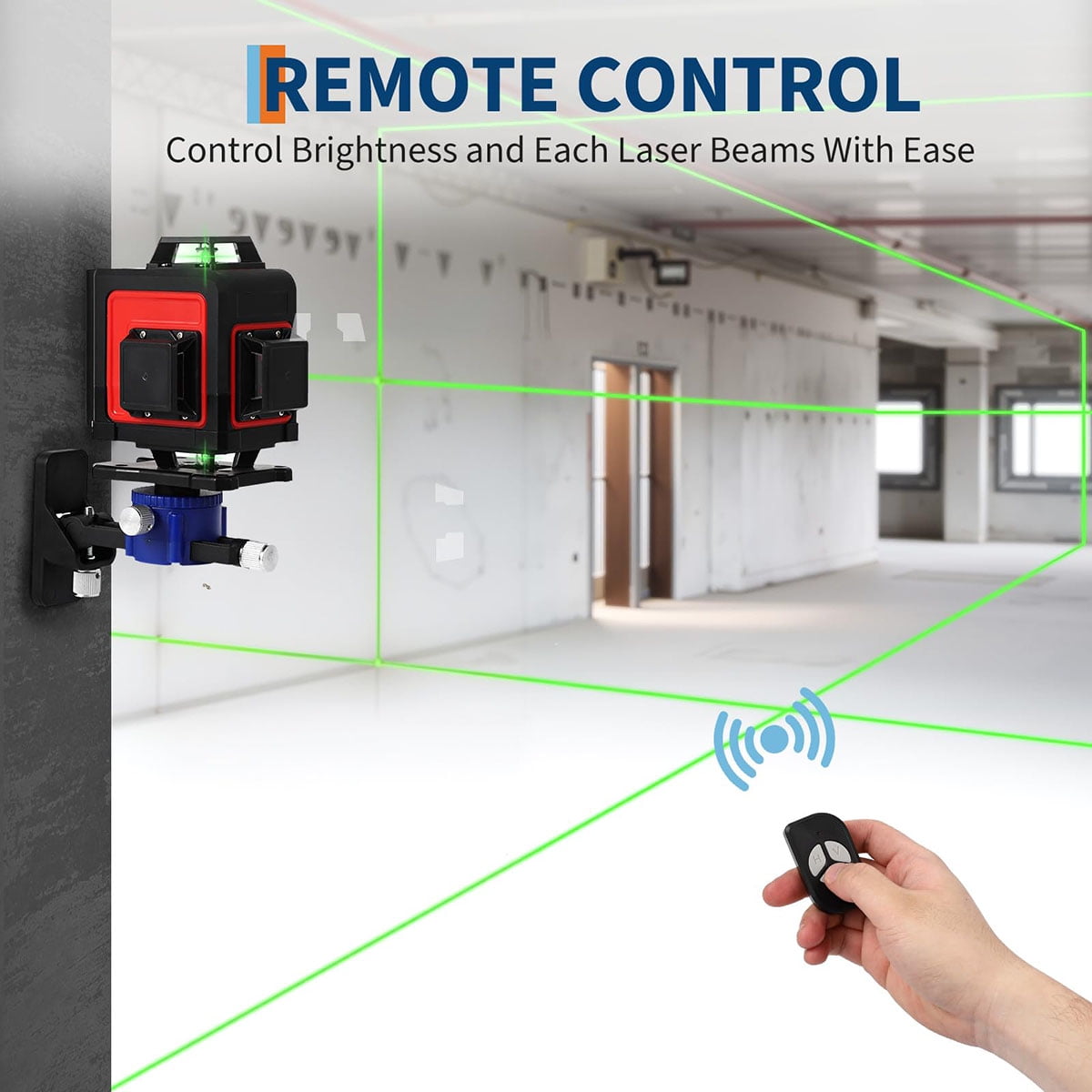 Danolapsi Laser Level, Green Laser Level with Tripod, 4×360° Self Leveling & Manual & Pulse Mode, 16-Line Laser Tool for Construction, Home Renovation, Picture Hanging