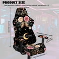 thumbnail image 2 of Whosucclay Moon Butterfly Flower Star Print Gaming Chair Covers Slipcovers Washable, 4 Pieces Stretchable Elastic Computer Reclining Gaming Chair Seat Cover with Armrest Cover, 2 of 8