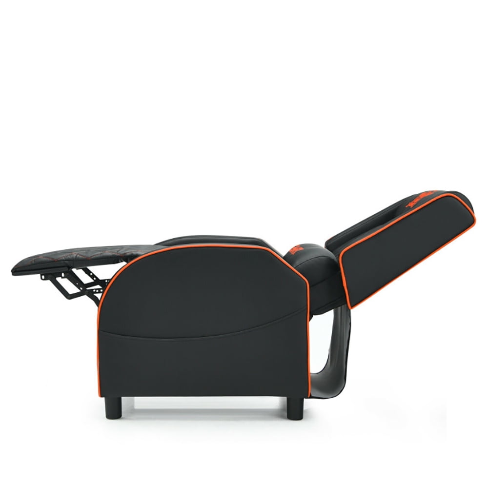 Finihen Massage Recliner Chair, Massage Gaming Recliner Chair with Headrest and Adjustable Backrest, for Home Theater, Orange Finihen Massage Recliner Chair, Massage Gaming Recliner Chair with Headrest and Adjustable Backrest, for Home Theater, Orange