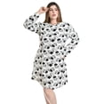 thumbnail image 4 of Vestido floreado Roman Fashion /Tallas Extras, 4222 (Blanco flores) blanco 42, 4 of 6