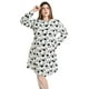 thumbnail image 4 of Vestido floreado Roman Fashion /Tallas Extras, 4222 (Blanco flores) blanco 40, 4 of 6