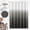 Black, variant on Ileading Brown Ombre Shower Curtain, 3D Geometric Embossed Textured Waves Waterproof Fabric Bathroom Curtains,72"x72"