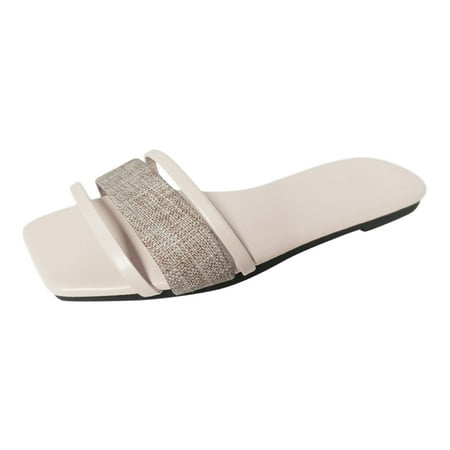 

PEASKJP Womens Sandals Wide Width Women s Once Twice Espadrille Platform Wedge Sandal (White 8)