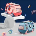 thumbnail image 3 of VONKY Trieur de Formes pour Enfants avec Cinq Blocs de Formes Colorés Bus Musical Modélisation avec Différents Jouets Éducatifs Bleus, 3 of 5