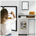 thumbnail image 6 of Enclosed Lockable 26"x20" Magnetic Whiteboard Cabinet for Wall Outdoor Use Noticeboard Tamperproof Dry Erase Cabinet for Wall Office with 4 Magnets, Black Aluminium Framed, 6 of 8