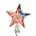 thumbnail image 4 of Kurt Adler Capiz American Flag Inspired Star Treetop, 4 of 5