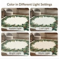 thumbnail image 6 of ODIKA 6'x9' Washable Area Rug Christmas Green Leaves Boho With Festive Holly Wreath Accents for Queen Size Bedroom, Under Bed, Master Suite, Easy Care, Non-Shedding, 6 of 6