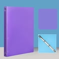 thumbnail image 2 of 4 Holes Round Ring View Plastic Cover Refillable Notebook Journal File Folder Loose Sheet Protector/Diy Scrapbooking/ Cover Protector, 2 of 5